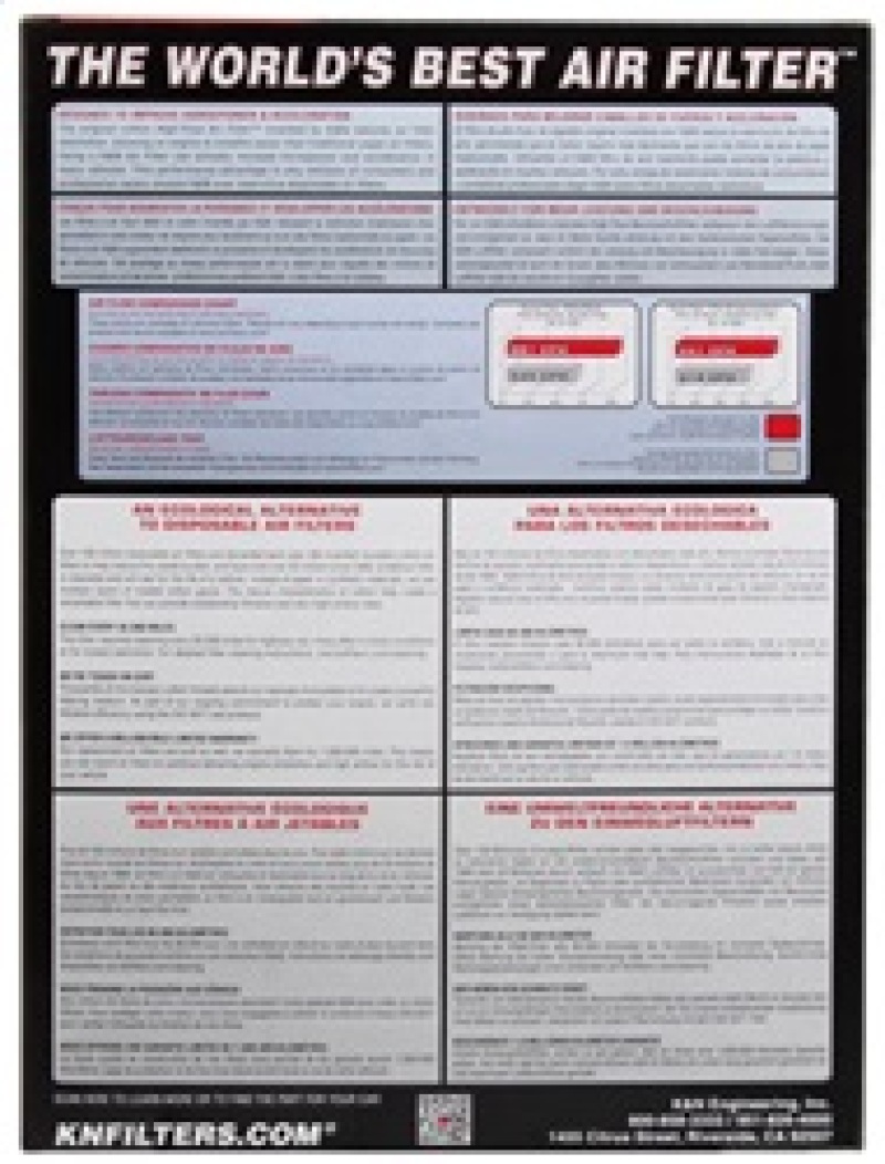 Toyota Land Cruiser Performance Air Intake - K&N Engineering - Drop-in Replacement - `99-`00